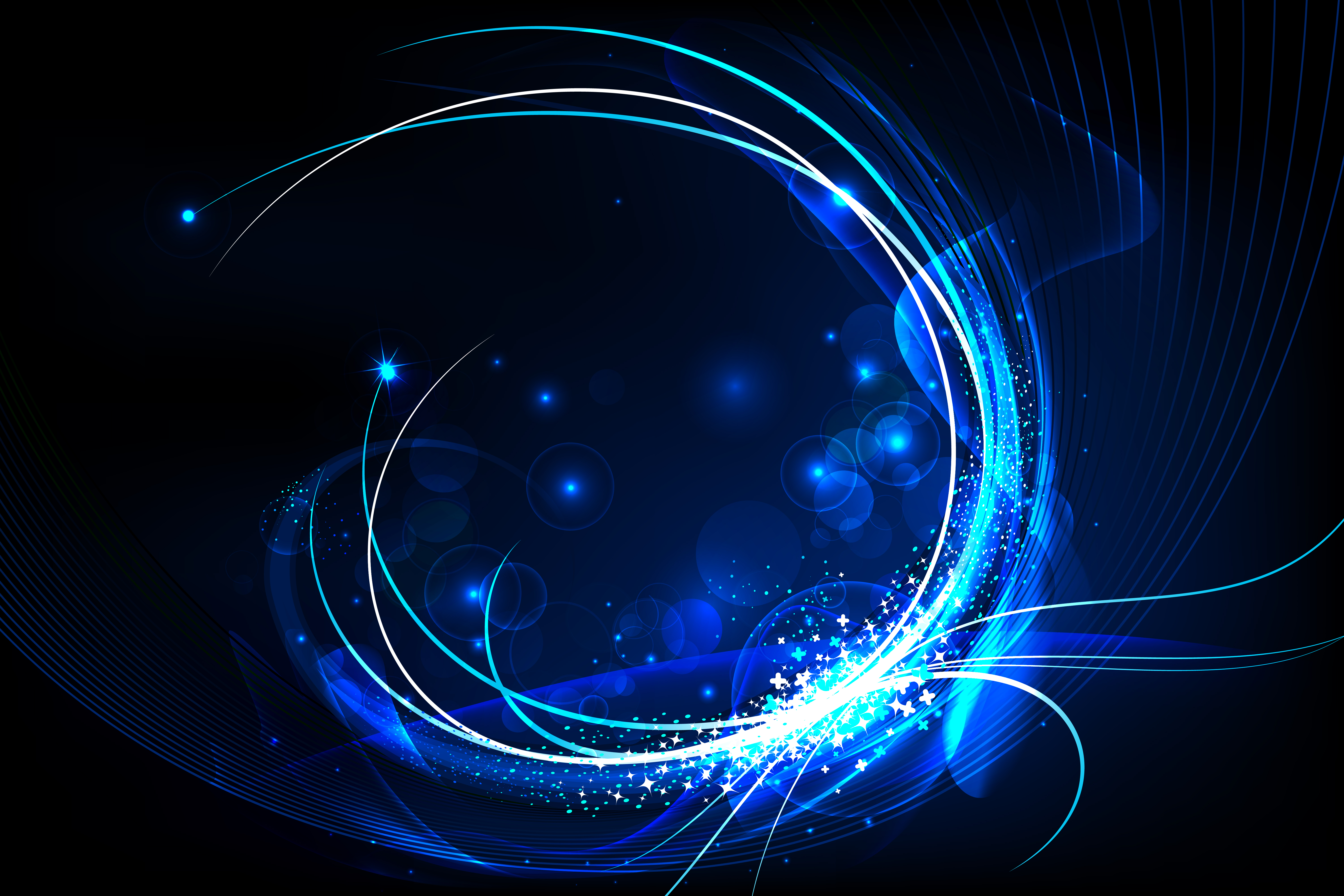 creative blue glow background vector