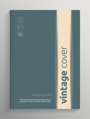 brochure and book cover creative vector