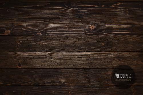 old wooden textures backgrounds vector set