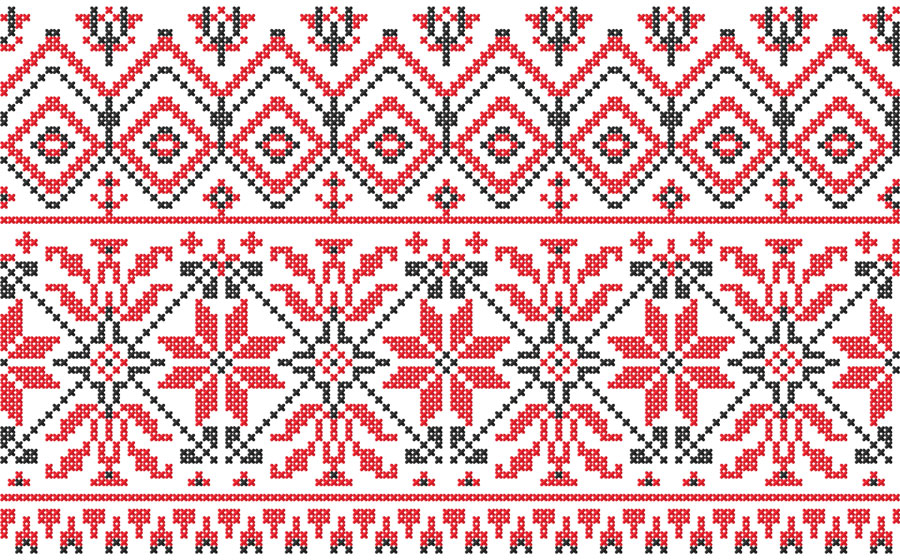 retro knitting patterns seamless vector