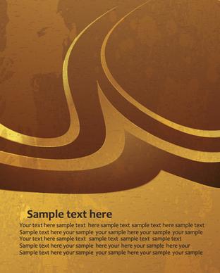 simple gold art background vector