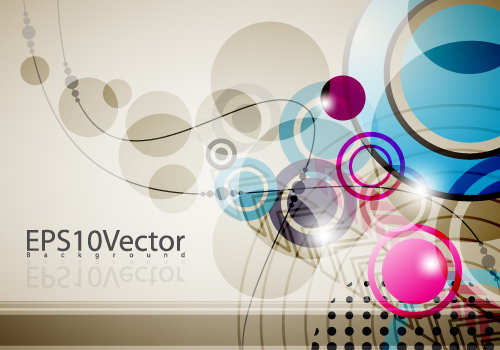 modern geometric shapes with abstract background vector