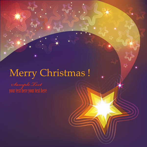 christmas stars shiny background art vector