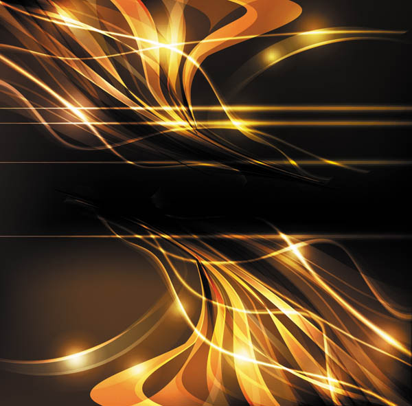 abstract lines with light dynamic background vector