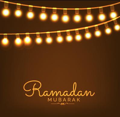 background ramadan mubarak vector design set