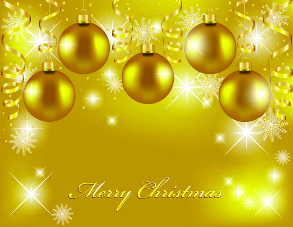 luxury gold christmas background vector set