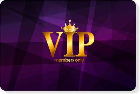 luxurious vip members cards design vectors