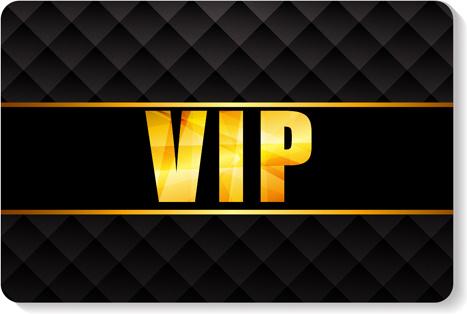 luxurious vip members cards design vectors