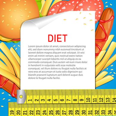 modern fast food poster vector