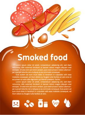 modern fast food poster vector