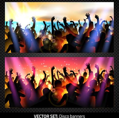 vector flyer summer night party design