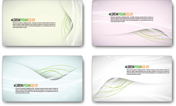 fashion elegant business cards vector set