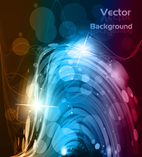 dynamic light wave background vectors