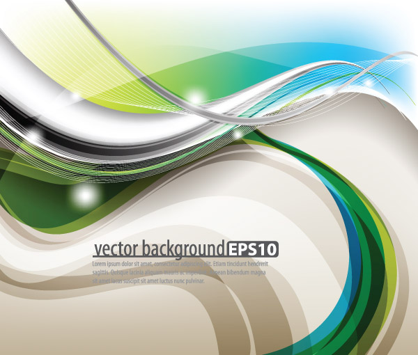 dynamic light wave background vectors