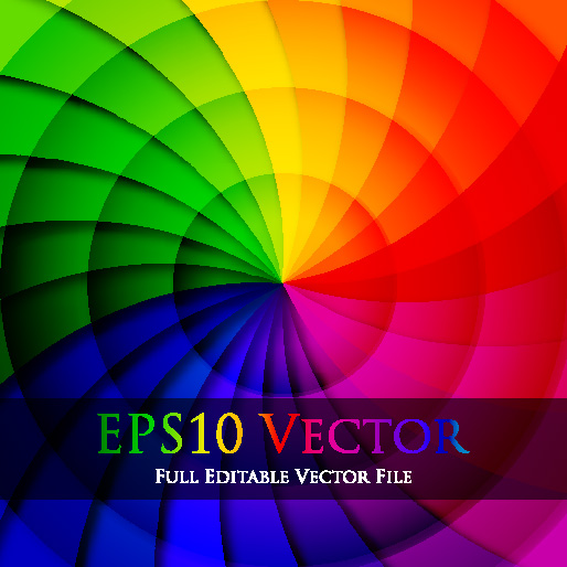 rainbow colored background art vector