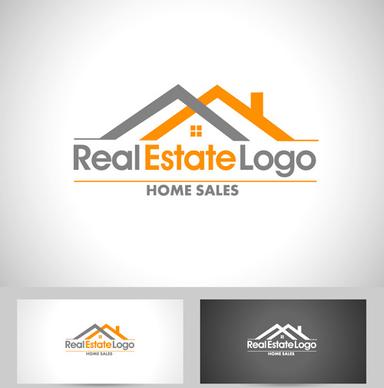 original design logos with business cards vector