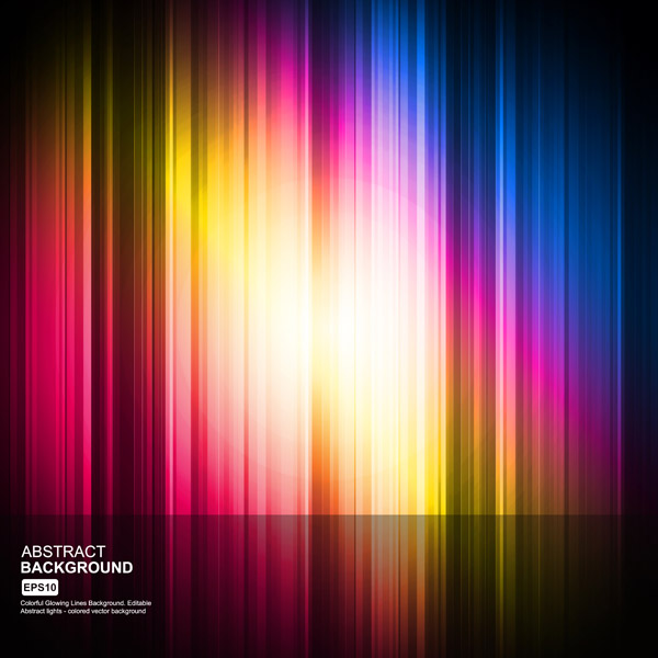 multicolor lines bright background vector