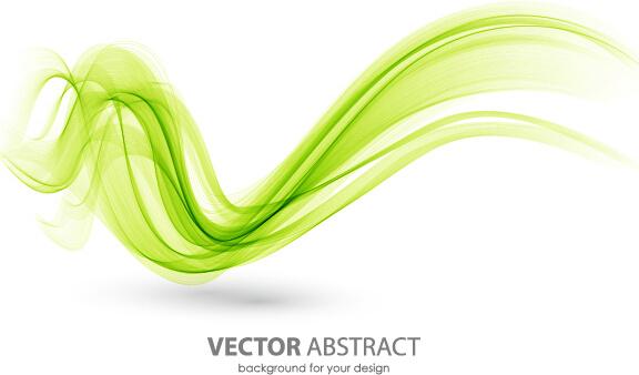 colored curved lines abstract background vector