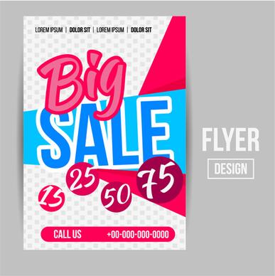 modern big sale vector flyer