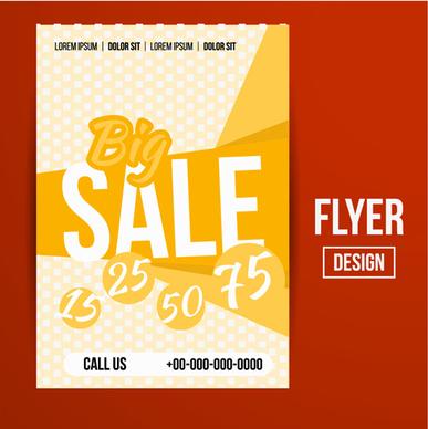 modern big sale vector flyer