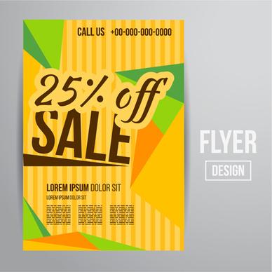 modern big sale vector flyer