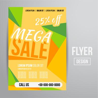 modern big sale vector flyer