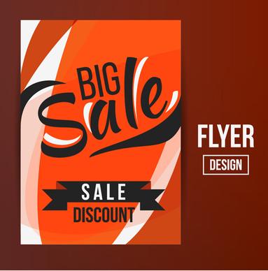 modern big sale vector flyer