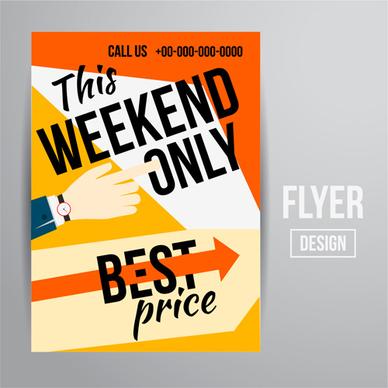 modern big sale vector flyer