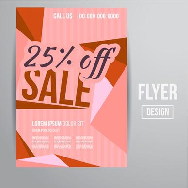 modern big sale vector flyer