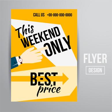 modern big sale vector flyer