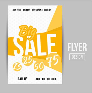 modern big sale vector flyer