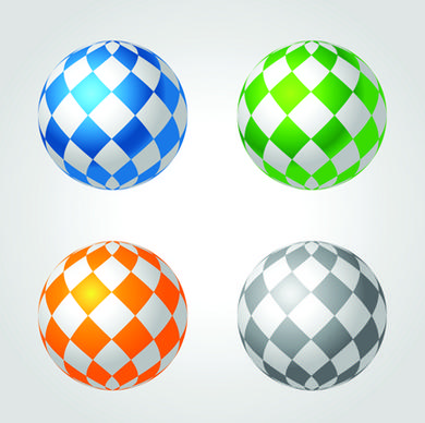 abstract spheres modern vector