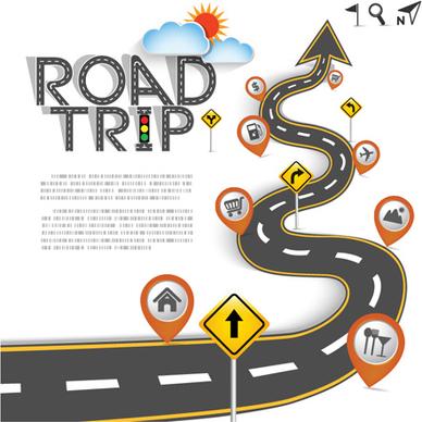 road traffic schematic vector template