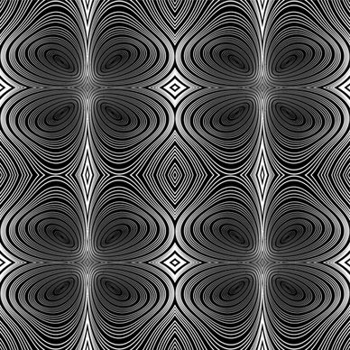 black with white abstract seamless pattern vector set