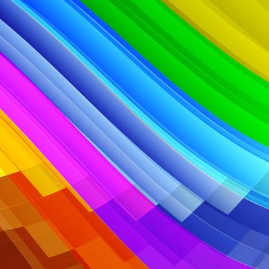 smooth colored wave art background vector