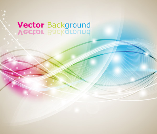 dream dynamic wavy background vector