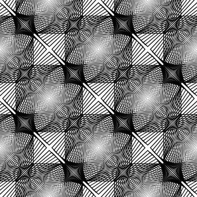 black with white abstract seamless pattern vector set