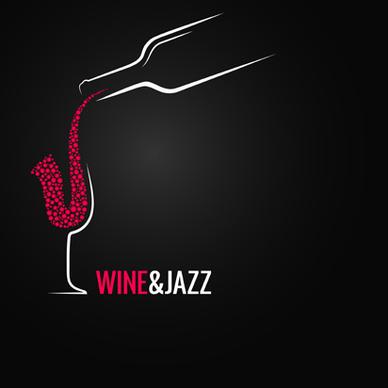 vector wine background creative design set