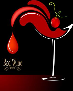 vector wine background creative design set