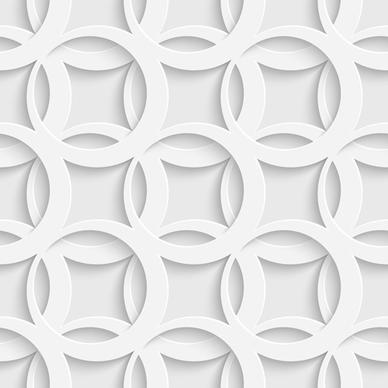 layered white vector seamless pattern