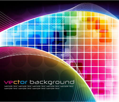 shiny wavy with checkered background vector