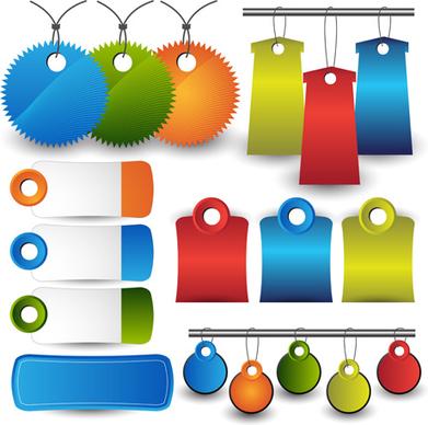 colored tags sale vectors graphics