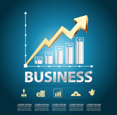 finance business template concept vector