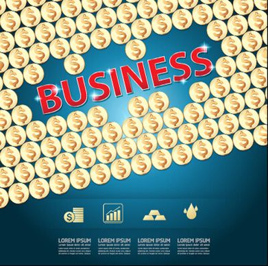 finance business template concept vector