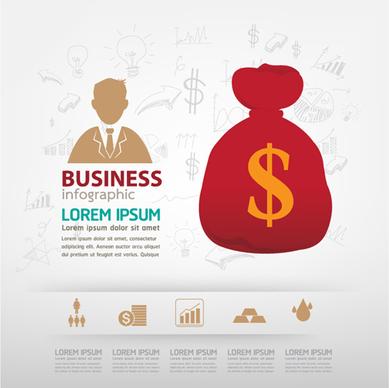 finance business template concept vector