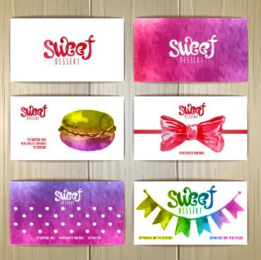 cute sweet cards vectors