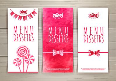 cute sweet cards vectors