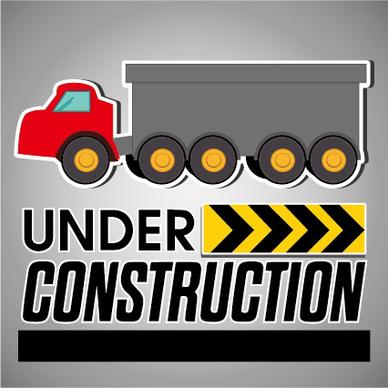 under construction sticker vector graphic