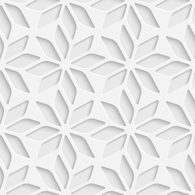 white decorative pattern vector background