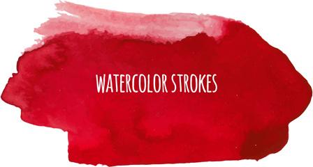 watercolor strokes vector brushes set